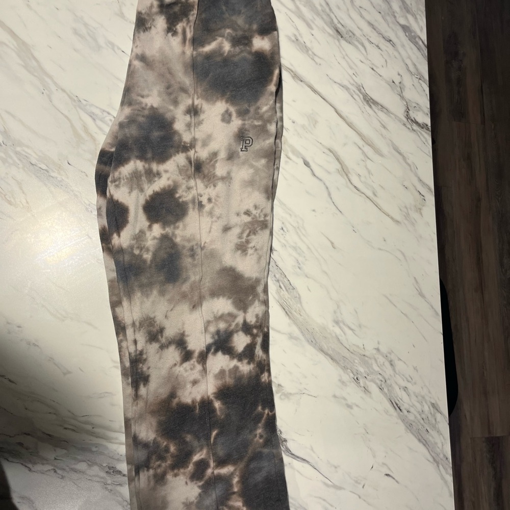 PINK Victoria's Secret Gray Tie-Dye Pants